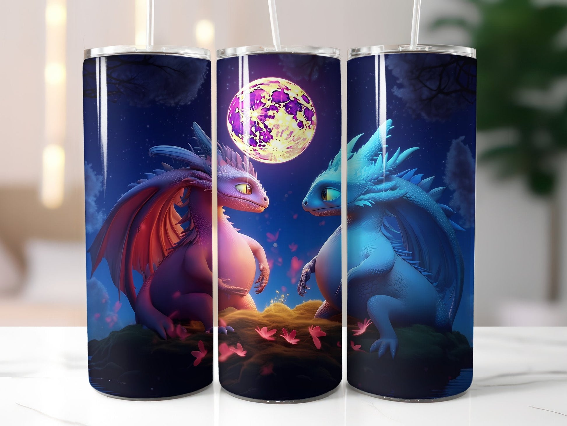 Moon Dragons Tumbler Wrap - CraftNest