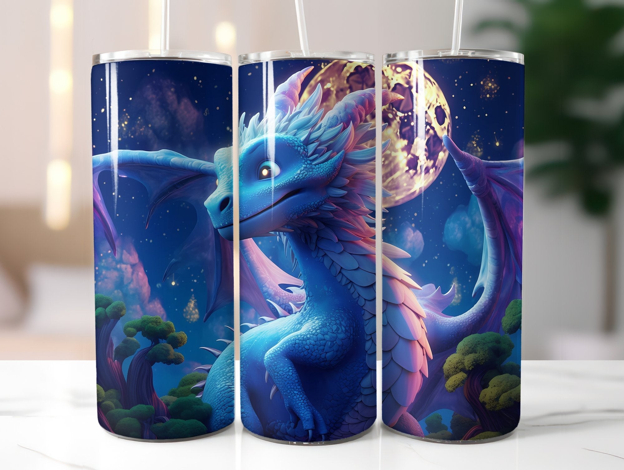 Moon Dragons Tumbler Wrap - CraftNest