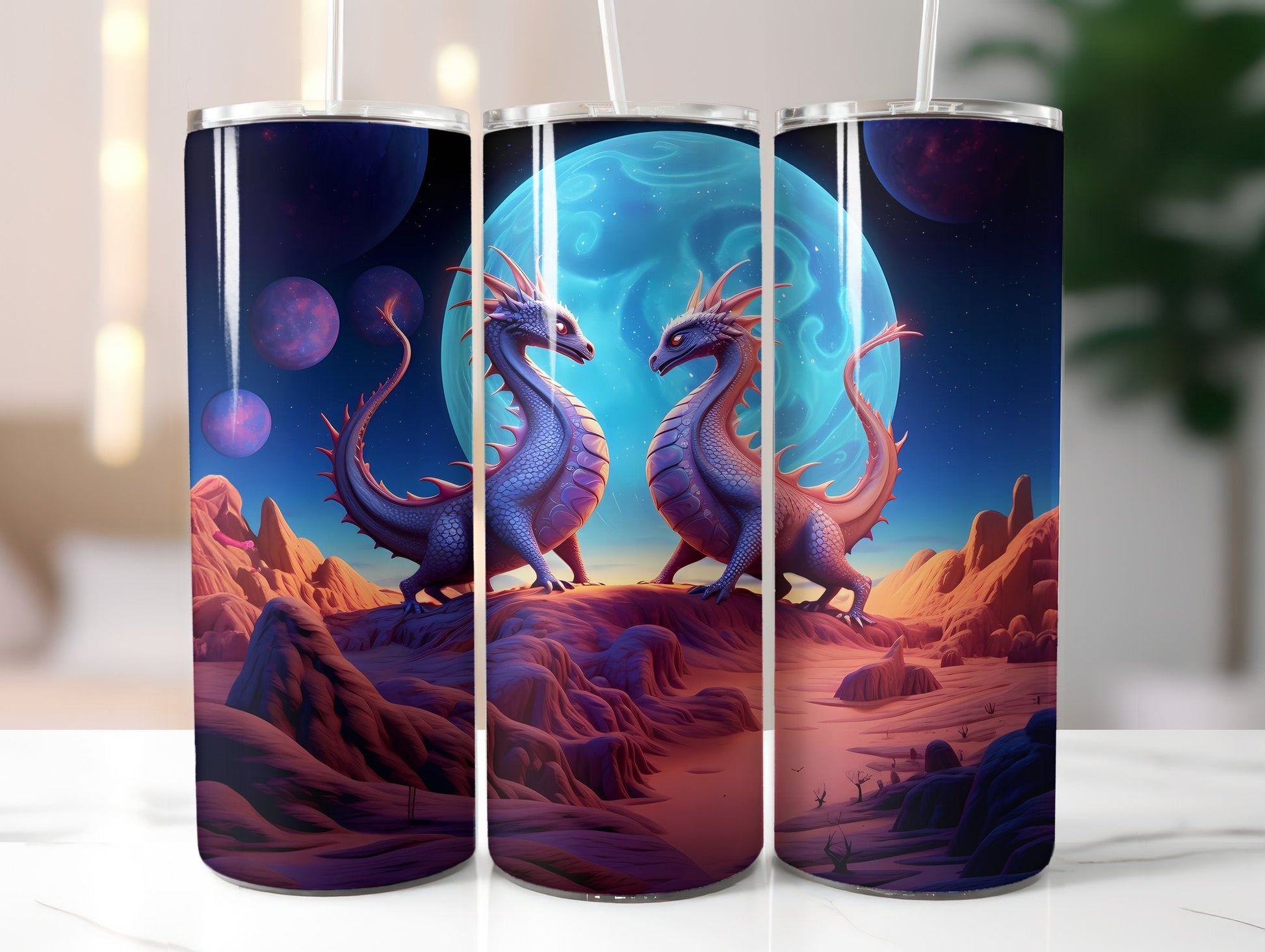 Moon Dragons Tumbler Wrap - CraftNest