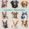 Dog Breeds Clipart Bundle