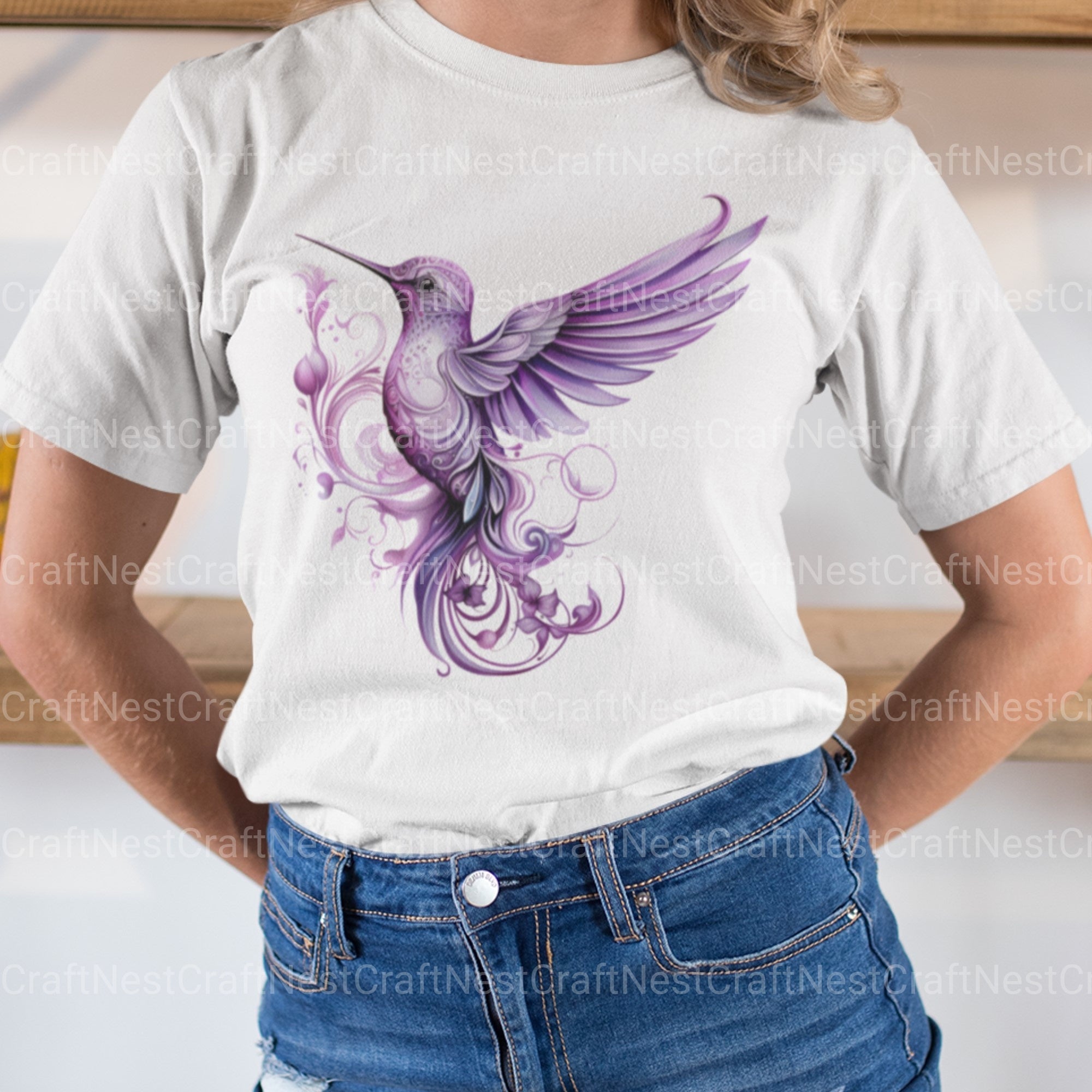 Gothic Hummingbirds Clipart Bundle