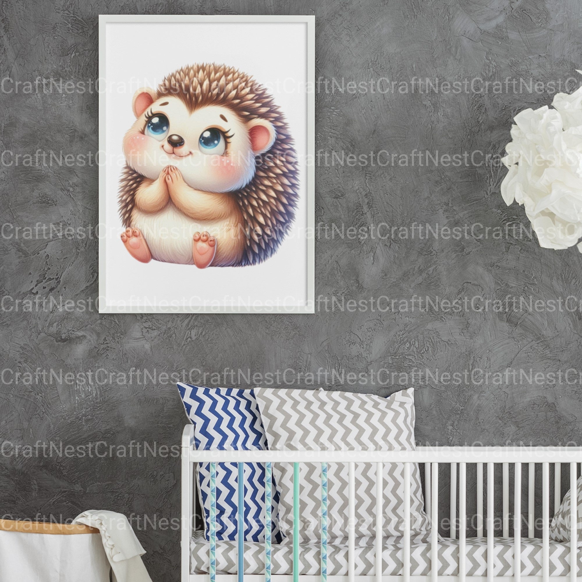 Little Hedgehog Clipart Bundle