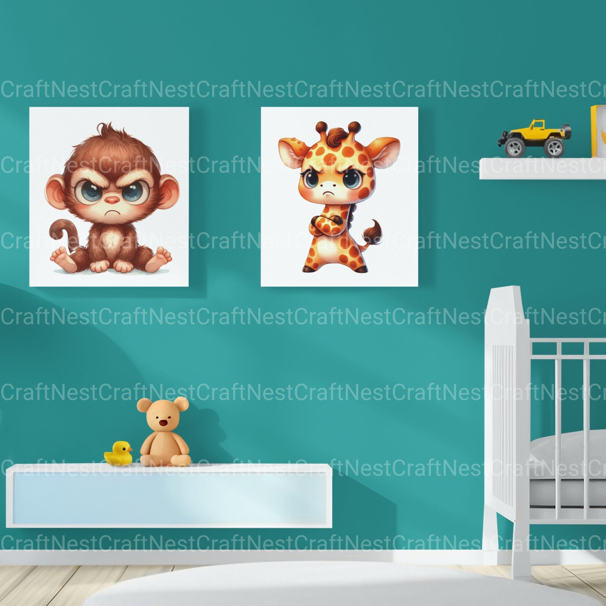 Grumpy Animals 1Clipart Bundle