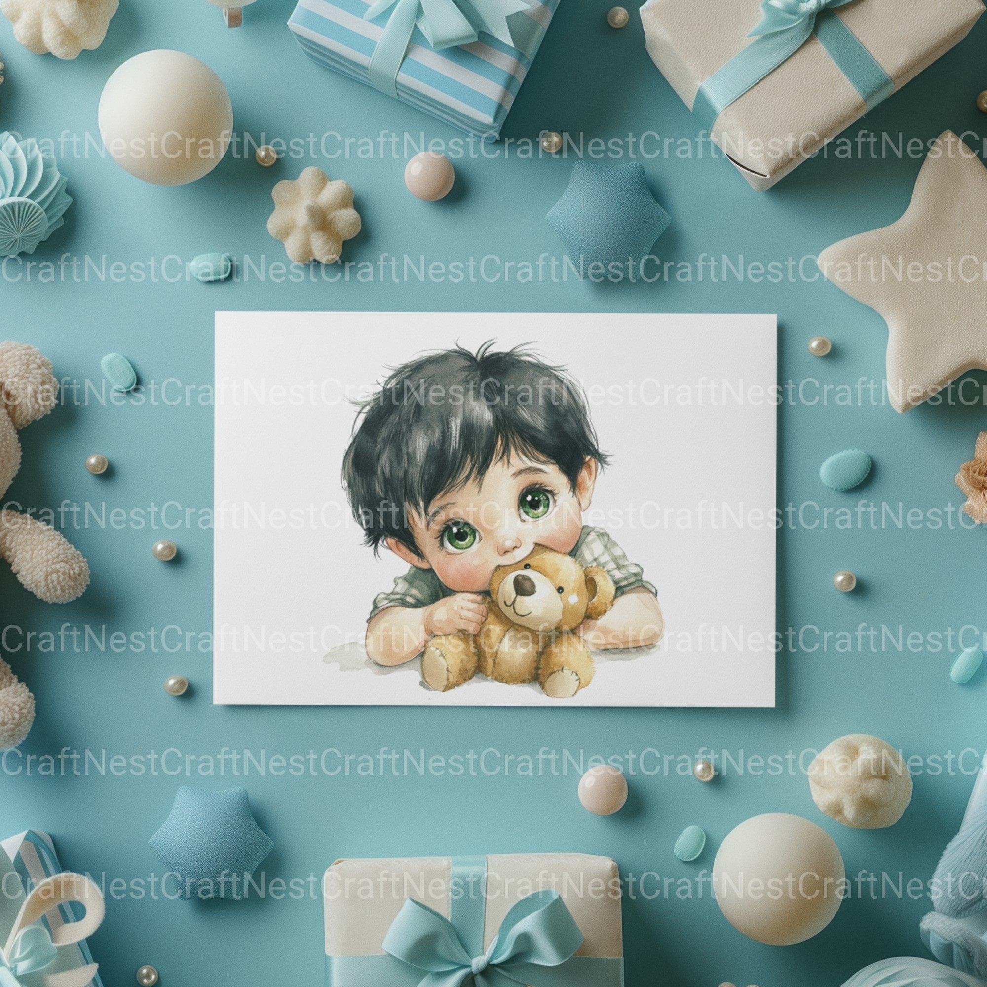 Cute Little Boys Clipart Bundle