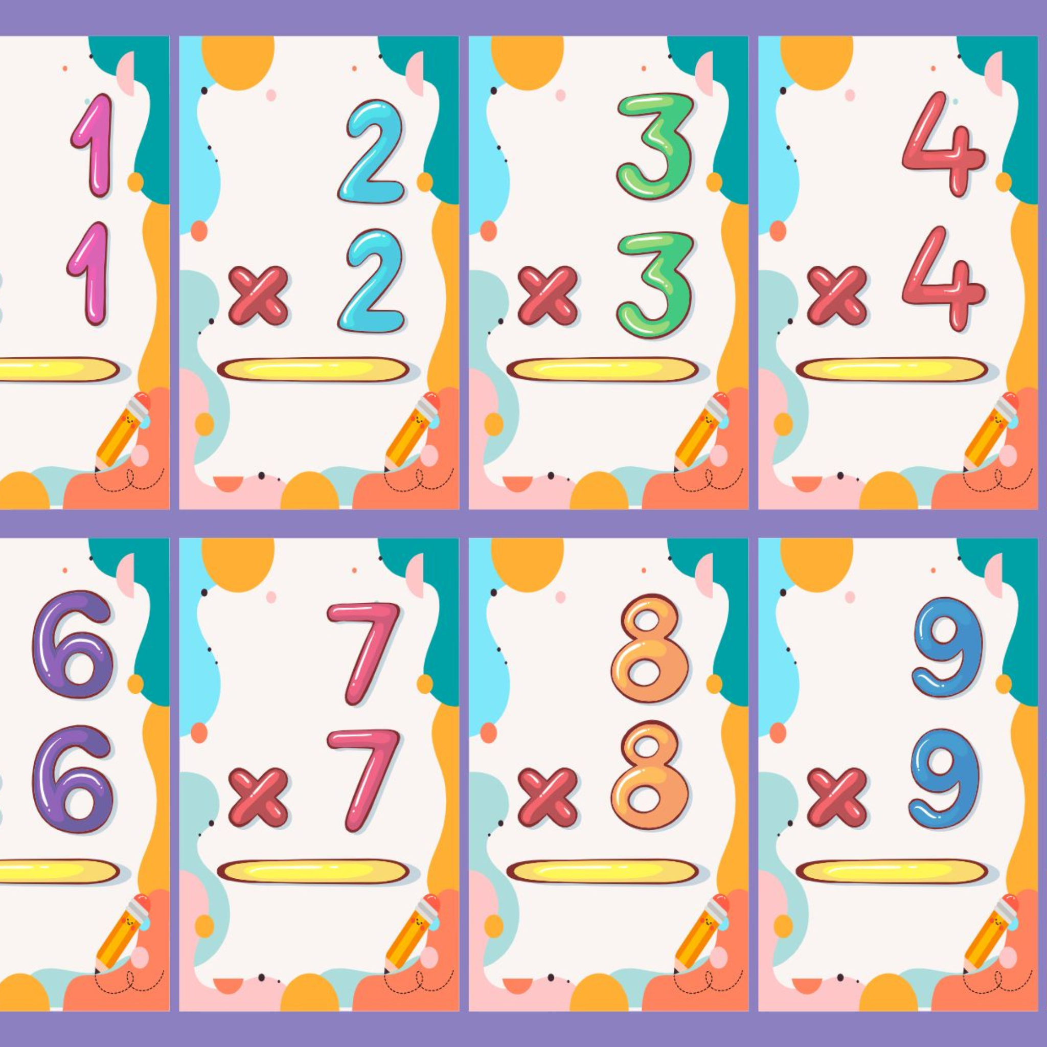 Multiplication Flashcards for Kids