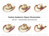 Mexican Sombrero Hat Clipart Bundle