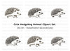 Cute Hedgehog Clipart Bundle