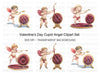 Cute Cupid Valentine Day Clipart Bundle