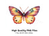 Colorful Butterfly Clipart Bundle