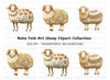 Decorative Sheep Clipart Bundle