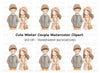 Charming Winter Couple Clipart Bundle