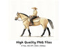 Equestrian Horse Rider Clipart Bundle