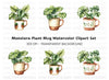 Monstera Plant Clipart Bundle