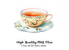 Elegant Teacup Clipart Bundle