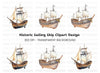 Pirate Ships Clipart Bundle
