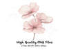 Pink Floral Clipart Bundle