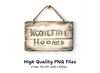 Hanging Wooden Signs Clipart Bundle