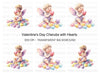 Sweet Cupid Babies with Candy Hearts Clipart Bundle