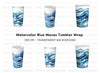 Blue Wave Tumblers Clipart Bundle