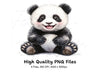Happy Panda Bear Clipart Bundle