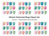 Pattern Mugs Clipart Bundle