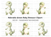 Standing Baby Dinosaur Clipart Bundle