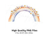 Daisy Rainbow Clipart Bundle