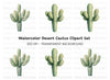 Saguaro Cactus Clipart Bundle