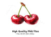 Sweet Red Cherry Illustration Clipart Bundle