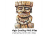 Ancient Aztec Stone Statues Clipart Bundle