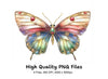 Gemstone Butterfly Clipart Bundle