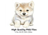 Adorable Baby Wolf Clipart Bundle