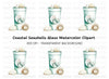 Seashells in Glass Clipart Bundle