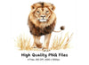 Majestic Lion Clipart Bundle