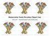 Brushes Clipart Bundle