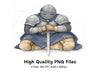 Medieval Knights Resting Clipart Bundle