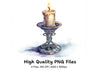 Elegant Candle Clipart Bundle