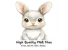 Cute Baby Bunny Faces Clipart Bundle