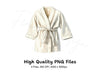 White Bathrobe Spa Clipart Bundle