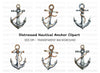 Nautical Anchor Clipart Bundle