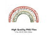 Boho Rainbow Clipart Bundle