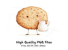 Happy Cookie and Milk Jug Clipart Bundle