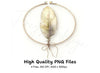 Boho Feather Hoop Clipart Bundle