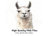 Llama Head Clipart Bundle