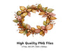 Fall Wreaths Clipart Bundle