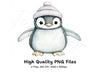 Cute Baby Penguin Winter Clipart Bundle