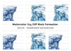Icy Cliff Gap Clipart Bundle