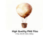 Hot Air Balloon Clipart Bundle