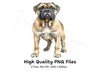 Majestic Bullmastiff Dog Clipart Bundle