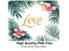 Tropical Leaves and Flowers Clipart Bundle
